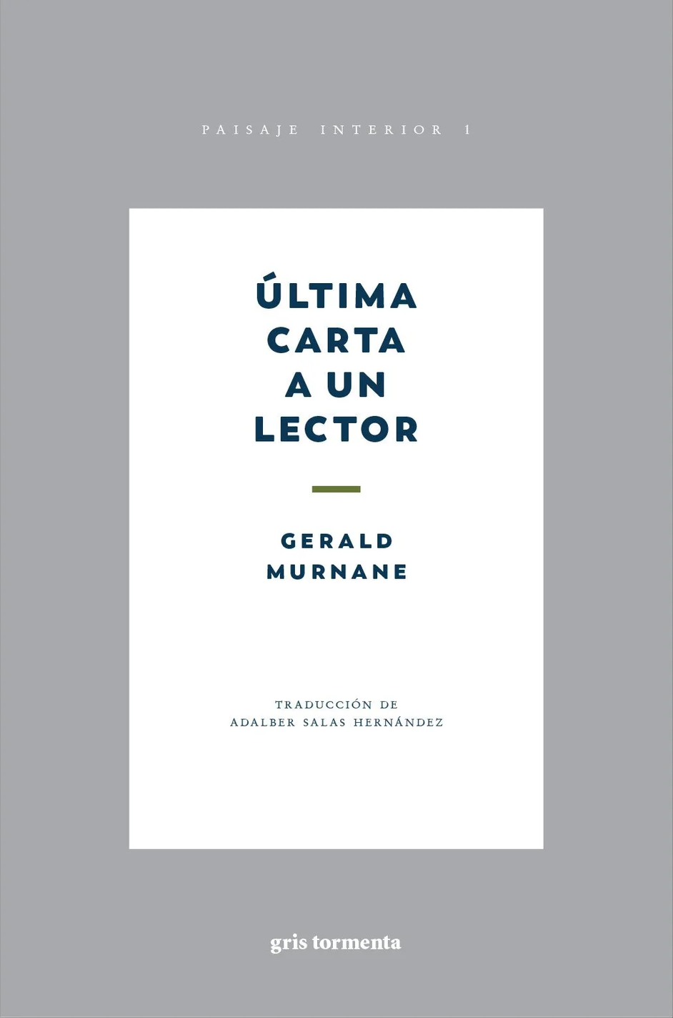 Última carta a un lector